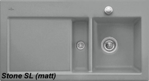 Villeroy & Boch Subway 50, Farbe SL Stone, Classicline, Becken rechts oder Becken links