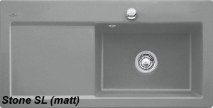 Villeroy & Boch Subway 60 XL, Farbe SL Stone, Classicline, Becken rechts oder Becken links