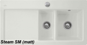 Villeroy & Boch Subway 60 XR, Farbe SM Steam, Classicline, Becken rechts oder Becken links