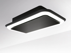 Silverline SLUD 104 S Side Lighted, Deckenhaube, schwarz. Mit 5 Jahren Garantie!