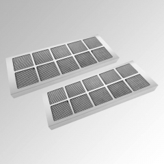 Silverline AF-SET 912, 2 x Aktivkohle-Wabenfilter, Edelstahl