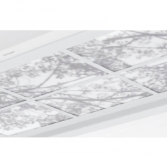 Silverline AGP-OWO 124, Acrylglasplatte, Optik Wood