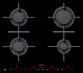 V-ZUG GAS641GSAZ, Gas-Kochfeld, Dual Design Black, mit 5 Jahren Garantie!