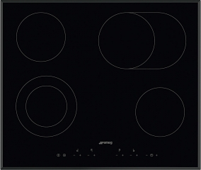 SMEG SE364EMTB Glaskeramikkochfeld, schwarz, 60cm, Facettenschliff, mit 5 Jahren Garantie!