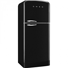 SMEG FAB50RBL Khl-Gefrier-Kombination, Schwarz, Rechtsanschlag, EEK: A++, mit 5 Jahren Garantie!