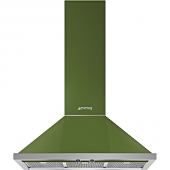 Smeg KPF9OG Dekor-Wandhaube, Olivgrn, 90 cm, EEK: A+, mit 5 Jahren Garantie!