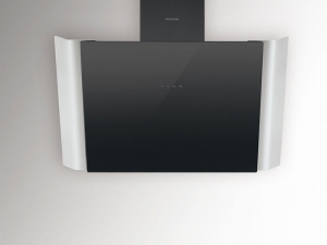 Silverline Laura LUW 683 S, Wandhaube, Edelstahl Schwarzglas. Mit 5 Jahren Garantie!