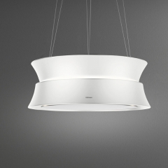 Falmec Dama, Inselhaube, weiss, Circle.Tech, mit 5 Jahren Garantie