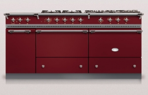 Lacanche Sully 1800-G Classic, Kochstation, 180,5 cm, Farbe Rouge Bourgonge, mit 5 Jahren Garantie!