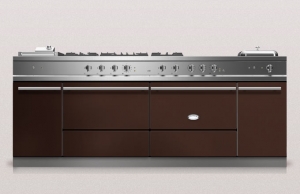 Lacanche Sully 2200 Modern, Kochstation, 180,5 cm, Farbe Chocolat, mit 5 Jahren Garantie!
