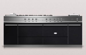 Lacanche Sully 2200 Modern, Kochstation, 180,5 cm, Farbe Noir, mit 5 Jahren Garantie!
