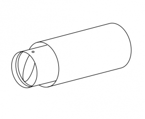 Einzelstck Gutmann Teleskoprohr mit Rckstauklappe  200 mm, TZ 220 TR 200