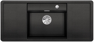 Blanco Alaros 6 S Silgranit PuraDur II, Zubehr schwarz, Farbe anthrazit, InFino Ablauf, 523614