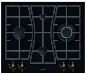 Gorenje GW 65 CLB, Gas-Kochfeld, 60 cm, matt-schwarz, mit 5 Jahren Garantie!