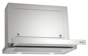 Gorenje BHP 623 E8X, Flachschirmhaube, Edelstahl, 60 cm, EEK: C, mit 5 Jahren Garantie!