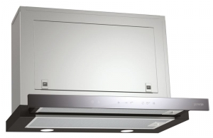 Gorenje BHP 643 A5BG, Flachschirmhaube, Glas schwarz, 60 cm, EEK: A, mit 5 Jahren Garantie!