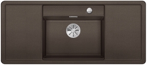 Blanco Alaros 6 S Silgranit PuraDur II, Zubehr weiss, Farbe cafe, InFino Ablauf, 523630