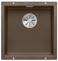 Blanco Subline 400-U Silgranit PuraDur 2, Farbe muskat InFino Ablauf, 523430