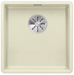 Blanco Subline 400-F Silgranit PuraDur 2, flchenbndig, Farbe jasmin, InFino Ablauf, 523498