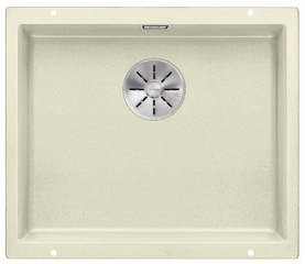 Blanco Subline 500-U Silgranit PuraDur 2, Farbe jasmin, InFino Ablauf, 523437