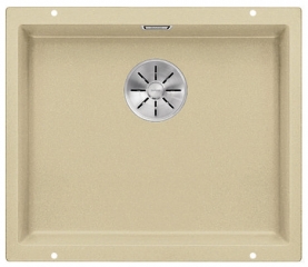 Blanco Subline 500-U Silgranit PuraDur 2, Farbe champagner, InFino Ablauf, 523438