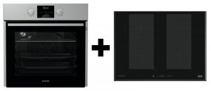 Gorenje Black Pepper B01, Backofen-Kochfeld Set, BOP 637 E11X + IS 756  USC , mit 5 Jahren Garantie!