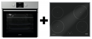 Gorenje Black Pepper C05, Backofen-Kochfeld Set, BO 637 E13X + IT 614 X, mit 5 Jahren Garantie!