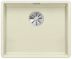 Blanco Subline 500-F Silgranit PuraDur 2, flchenbndig, Farbe jasmin, InFino Ablauf, 523536