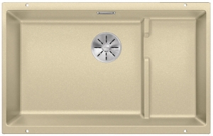 Blanco Subline 700-U Level Silgranit PuraDur 2, Farbe champagner, InFino Ablauf, 523458