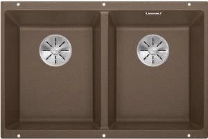 Blanco Subline 350/350-U Silgranit PuraDur 2, Farbe muskat, InFino Ablauf, 523582