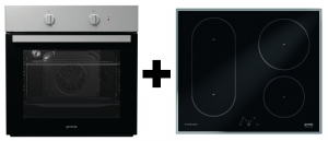 Gorenje Black Pepper E04, Backofen-Kochfeld Set, BO 615 E 19 XK-2 + IT 635 X, mit 5 Jahren Garantie!