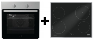 Gorenje Black Pepper E05, Backofen-Kochfeld Set, BO 615 E 19 XK-2 + IT 614 X, mit 5 Jahren Garantie!