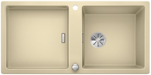 Blanco Adon XL 6 S Silgranit PuraDur 2, Farbe champagner, InFino Ablauf, 523610