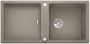 Blanco Adon XL 6 S Silgranit PuraDur 2, Farbe tartufo, InFino Ablauf, 523611