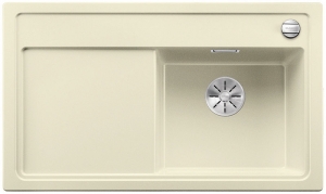 Blanco Zenar 45 S-F Becken rechts, flchenbndig, inkl. Glasschneidbrett, Farbe jasmin, InFino Ablauf, 523797