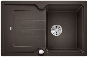 Blanco Classic Neo 45 S Einbausple Silgranit PuraDur, Farbe cafe, InFino Ablauf, 524014