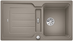 Blanco Classic Neo 5 S Einbausple Silgranit PuraDur, Farbe tartufo, InFino Ablauf, 524022