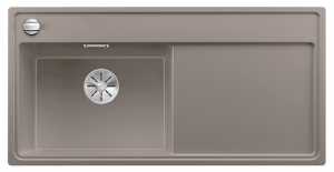 Blanco Zenar XL 6 S Einbausp�le Becken links, inkl. Glasschneidbrett, Farbe tartufo, InFino Ablauf, 523981