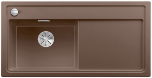 Blanco Zenar XL 6 S Einbausp�le Becken links, inkl. Glasschneidbrett, Farbe muskat, InFino Ablauf, 523982