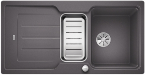 Blanco Classic Neo 6 S Einbausp�le Silgranit PuraDur, Farbe felsgrau, InFino Ablauf, 524118