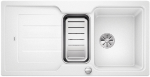 Blanco Classic Neo 6 S Einbausp�le Silgranit PuraDur, Farbe weiss, InFino Ablauf, 524121