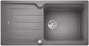 Blanco Classic Neo XL 6 S Einbausple Silgranit PuraDur, Farbe alumetallic, InFino Ablauf, 524129
