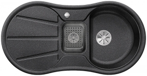 Blanco Cron 6 S Silgranit PuraDur 2, Farbe anthrazit, InFino Ablauf, 524086