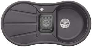 Blanco Cron 6 S Silgranit PuraDur 2, Farbe felsgrau, InFino Ablauf, 524088