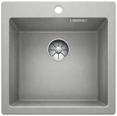 Blanco Pleon 5 Silgranit PuraDur, Farbe perlgrau, InFino Ablauf, 523679