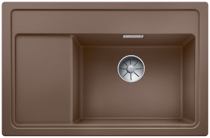 Blanco Zenar XL 6 S Compact Silgranit PuraDur, Farbe muskat, Holzschneidbrett, InFino Ablauf, 523772