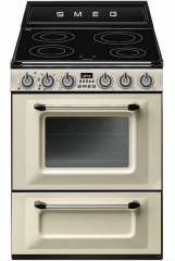 SMEG TR60IP Kochzentrum, Creme, 60 cm, 4 Induktionskochzonen, mit 5 Jahren Garantie!