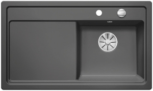 Blanco Zenar 45 S Keramik PuraPlus Becken rechts, Farbe basalt, InFino Ablauf, 524161