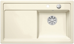 Blanco Zenar 45 S Keramik PuraPlus Becken rechts, Farbe magnolia gl�nzend, InFino Ablauf, 524153