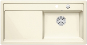 Blanco Zenar XL 6 S Keramik PuraPlus Einbausp�le Becken rechts, Farbe magnolia gl�nzend, InFino Ablauf, 524167